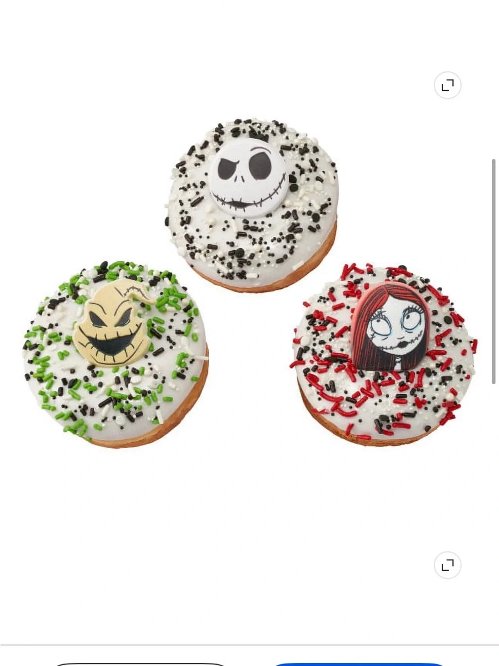 New Jack Skellington Nightmare Before Christmas cake cupcake toppers 72 pieces